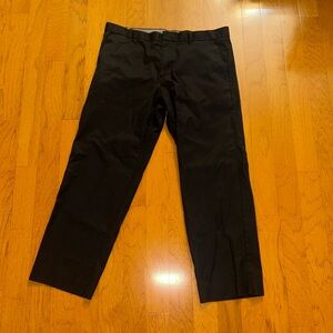 Gap Mens Tailored Khakis Straight Fit Pants in Black Size 36 x 30